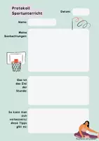 Vorschau - Arbeitsblätter - Sportzeug vergessen Protokoll für den Sportunterricht kranke Schüler:innen - Seite 2