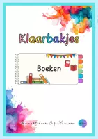Voorbeeld - Juf Larissa - Klaarbakjes Boeken - Voorblad