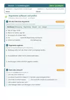 Vorschau - Arbeitsblätter - Argumentieren Stellungnahme Diskussion Deutsch Berufsschule Arbeitsblätter - Seite 2