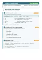 Vorschau - Arbeitsblätter - Bewerbung Lebenslauf Vorstellungsgespräch Deutsch Berufsschule Arbeitsblätter - Seite 2