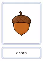 Vorschau - Präsentationen/Tafelbilder - Autumn FLASHCARDS (Herbst Englisch) - Seite 1