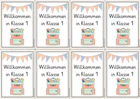 Vorschau - Bildkarten - Grußkarten neues Schuljahr - Seite 1