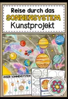 Vorschau - Stundenentwürfe - Reise durch das Sonnensystem - Kunstprojekt (fertig geplante Kunststunde) - Deckblatt