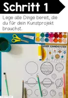 Vorschau - Stundenentwürfe - Reise durch das Sonnensystem - Kunstprojekt (fertig geplante Kunststunde) - Seite 3