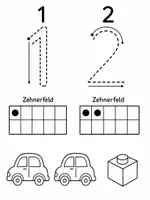 Aperçu - Préparation de séance / Séance complète - Zahlen schreiben lernen 1–20 & Mengen erfassen – Zahlen nachspuren | Vorschule & Klasse 1 - Page 3