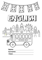 anteprima - Esercizi - COPERTINA PER QUADERNO DI INGLESE - Pagina di copertina