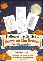 Vorschau - Arbeitsblätter - HALLOWEEN ACTIVITIES- Room on the broom by Julia Donaldson - Deckblatt
