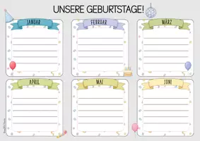 Vorschau - Poster - Geburtstagsübersicht/Geburtstagskalender - Seite 2