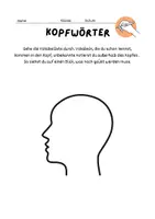 Vorschau - Arbeitsblätter - Kopfwörter - Deckblatt