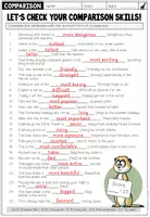 Vorschau - Arbeitsblätter - COMPARISON OF ADJECTIVES - Let's check your comparison skills! (Worksheet) - Seite 3