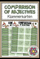 Vorschau - Fördermaterial/Inklusion - COMPARISON OF ADJECTIVES - Klammerkarten - Deckblatt