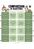 Vorschau - Fördermaterial/Inklusion - COMPARISON OF ADJECTIVES - Klammerkarten - Seite 3