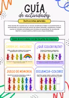 Vista previa - Unidades / Secuencias / Situaciones de Aprendizaje - Tarjetas de Colores para Pre-K y Kinder - página 2