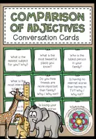 Vorschau - Spiele - COMPARISON OF ADJECTIVES - Conversation Cards - Deckblatt