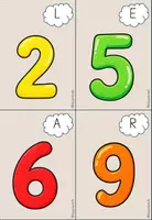 Vorschau - Arbeitsblätter - Lesespaziergang Englisch – Colours and Numbers | Farben & Zahlen bis 10 - Seite 1