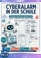 Vorschau - Stationenlernen - Medienbildung Klasse 5/6 | Escape Room - Deckblatt