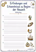 Vorschau - Stundenentwürfe - Erfindungen, Entdeckungen & neues Wissen in der Neuzeit – 2 Lesetexte mit Arbeitsblättern, Lösungen & Hefteinträgen - Seite 3