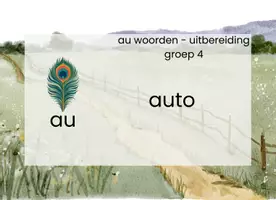 Voorbeeld - Staal 2 - kaartjes met alle woorden en uitbereidingen van de au plaat - Pagina 2