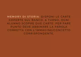 anteprima - Flashcard - memory storia - Pagina di copertina