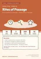 Vorschau - Stundenentwürfe - Rites of Passage — Englisch E-Phase, Einheit 03 Erwachsenwerden als Übergang — Rituale, Rechte, Erwartungen - Deckblatt