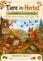Vorschau - Stundenentwürfe - Tiere im Herbst und Winter – Winterschlaf, Winterruhe & Winterstarre | Sachunterricht Klasse 2–3 - Deckblatt