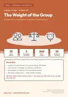 Vorschau - Stundenentwürfe - The Weight of the Group — Englisch E-Phase, Einheit 04 Gruppendruck, Zugehörigkeit und eigene Entscheidungen - Deckblatt