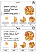 Vorschau - Arbeitsblätter - Selbstlernheft Uhr mit Lösung - Uhrzeiten lernen mit Pizza - Seite 3
