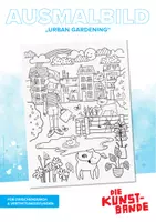 Vorschau - Mal- und Bastelvorlagen - Kostenloses Ausmalbild „Urban Gardening“ - Deckblatt