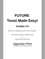 Vorschau - Arbeitsblätter - Future Tenses: Will, Going to & Future Continuous (Klassen 3–5 / ESL) – Arbeitsblätter & Web-Quiz - Seite 1