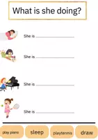 Vorschau - Arbeitsblätter - Action Verbs: Arbeitsblätter Englisch - Seite 2