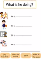Vorschau - Arbeitsblätter - Action Verbs: Arbeitsblätter Englisch - Seite 3