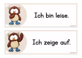 Vorschau - Poster - Klassenregeln Eulenklasse - Seite 1