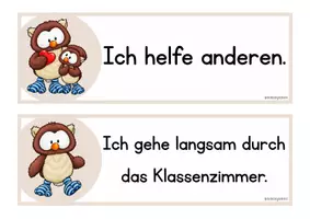 Vorschau - Poster - Klassenregeln Eulenklasse - Seite 3
