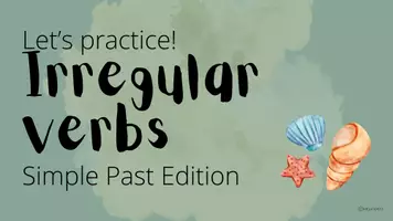 Vorschau - Arbeitsblätter - Spontane Vertretungsstunde Englisch Kl. 6-8 - Simple Past - Irregular verbs - Seite 1