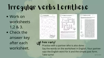 Vorschau - Arbeitsblätter - Spontane Vertretungsstunde Englisch Kl. 6-8 - Simple Past - Irregular verbs - Seite 2