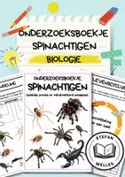 Voorbeeld - Onderzoeksboekje - Spinachtigen - Biologie - Voorblad