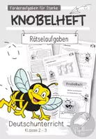 Vorschau - Arbeitsblätter - Knobelheft Nr. 1 Deutschunterricht: Klasse 2|3 (Begabtenförderung) - Deckblatt