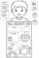Vista previa - Hojas de trabajo - All about me: Welcome again to class! - Portada