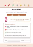 Vorschau - Arbeitsblätter - Sachunterricht Klasse 3/4: Erste Hilfe – Forscherheft - Seite 1