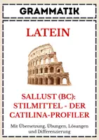 Vorschau - Arbeitsblätter - Sallust, De coniuratione Catilinae - Stilmittel - Deckblatt