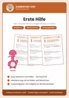 Vorschau - Arbeitsblätter - Sachunterricht Klasse 3/4: Erste Hilfe – Forscherheft - Deckblatt