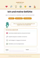 Vorschau - Arbeitsblätter - Sachunterricht Klasse 3/4: Ich und meine Gefühle – Forscherheft - Seite 1