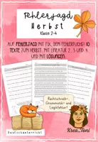 Vorschau - Arbeitsblätter - Fehlerjagd Herbst – Rechtschreibung, Grammatik & Logikfehler finden (Deutsch Klasse 2, 3, 4 mit Lösungen) - Deckblatt