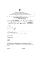 Vorschau - Stundenentwürfe - Lehrkraft Sonderpädagogik Prüfungen/ UPP/ Zusammenfassungen - Deckblatt