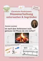 Vorschau - Stundenentwürfe - Chemische Reaktionen: Massenerhaltung untersuchen & erklären - Deckblatt