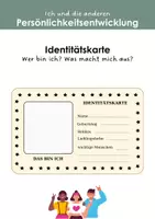 Vorschau - Arbeitsblätter - Identitätskarte (Growth Mindset) - Deckblatt