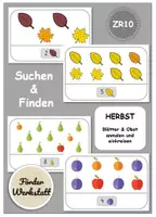 Vorschau - Arbeitsblätter - Menge einkreisen ZR10 - HERBST/OBST - Deckblatt