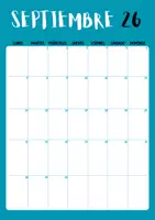 Vista previa - Hojas de trabajo - Calendario escolar 2026-2027: una aventura para cada mes - página 2