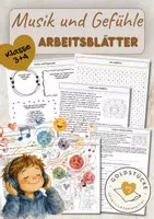 Vorschau - Arbeitsblätter - Musik und Gefühle Arbeitsblätter, Bildkarten - Deckblatt