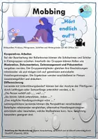 Vorschau - Unterrichtsreihen - Unterrichtsreihe zum Thema Mobbing: "Hört endlich auf!" - Seite 3